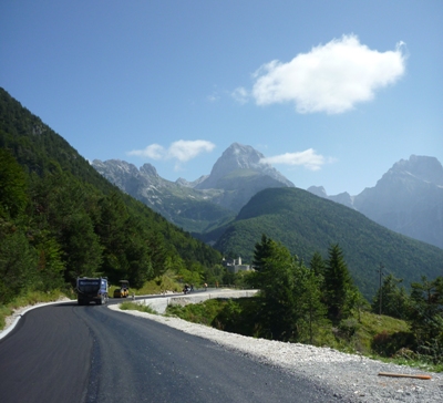 Blick zum Mangart